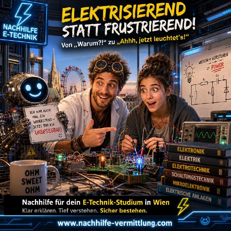 Nachhilfe Elektronik, Elektrik, Elektrotechnik, Schaltungstechnik, Elektrische Anlagen, Mikroelektronik Wien Nachhilfe Elektronik, Elektrik, Elektrotechnik, Schaltungstechnik, Elektrische Anlagen, Mikroelektronik Wien